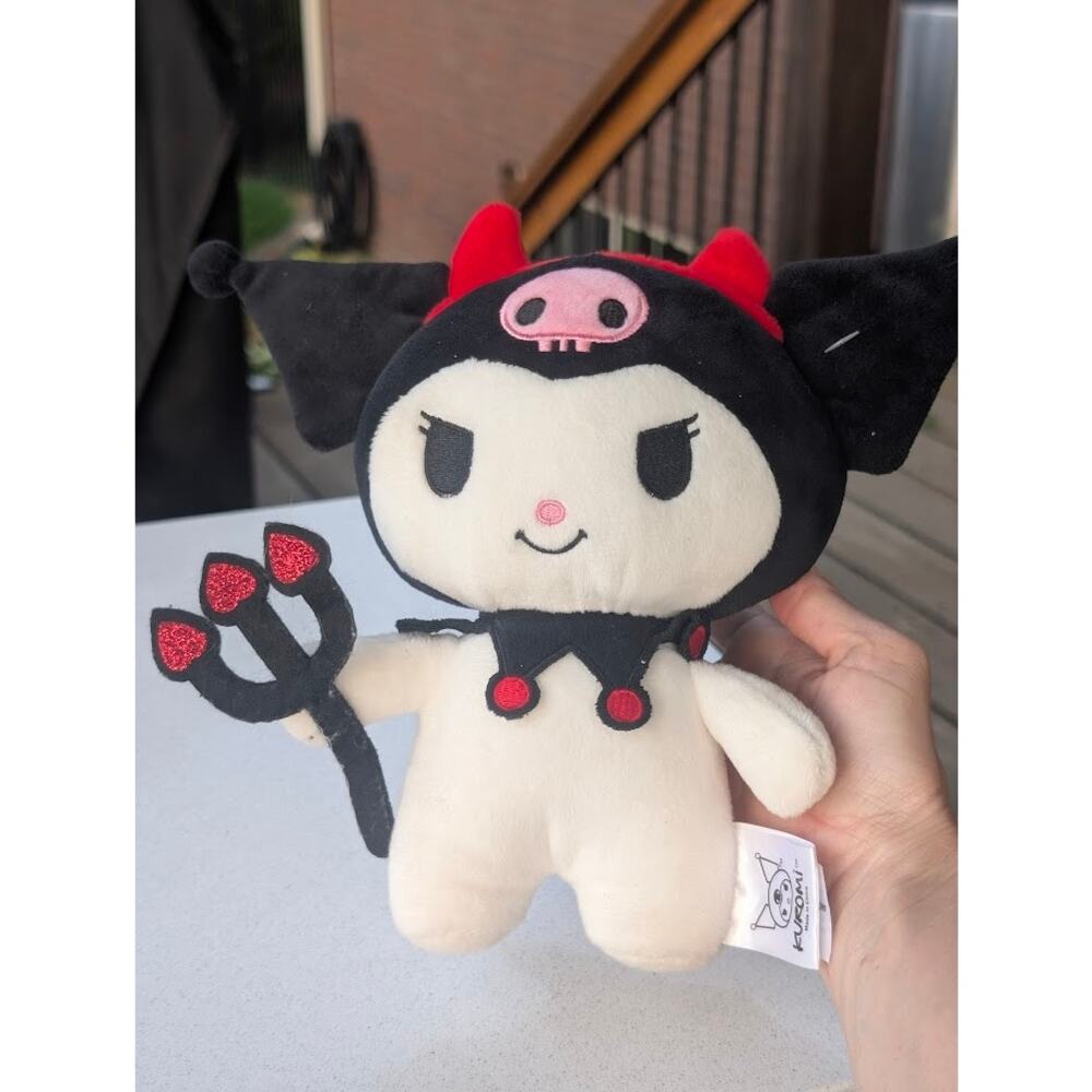 Sanrio Kuromi 9" Soft Plush Stuffed Toy Devil Halloween 2023 Hello Kitty Goth
